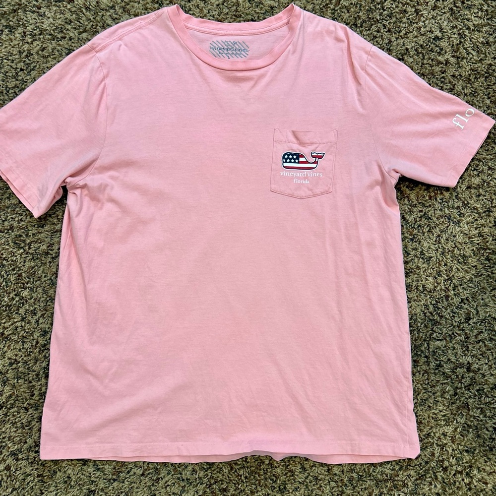 Vineyard Vines Men's Soft Pink Short Sleeve Tee